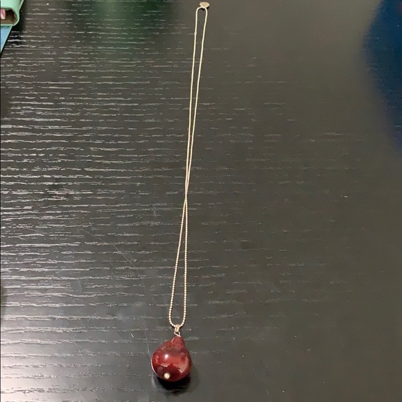 Necklace with red charm - Picture 2 of 4